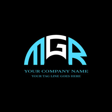 MGR letter logo creative design with vector graphic