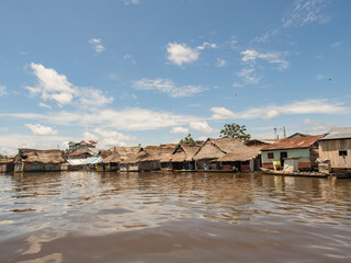 Floating houses in Belen, Iquitos