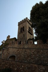 Italy, Tuscany: Foreshortening  of Castagneto Carducci.