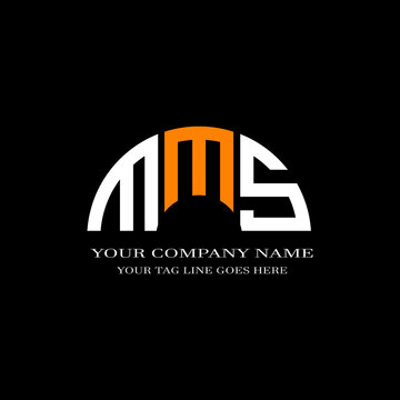 MMS letter logo creative design with vector graphic