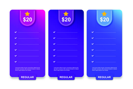 Presentation data table template