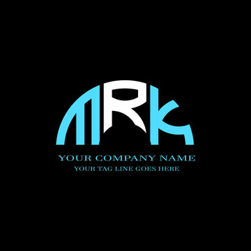 MRK letter logo creative design with vector graphic