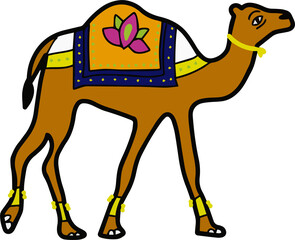 Colourful camel 