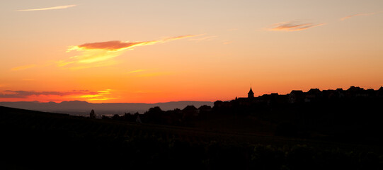 Morning colors in France