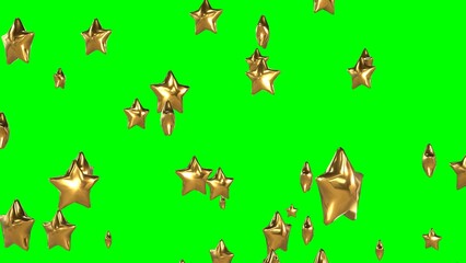 星 キラキラ クリスマス 金色 グリーンバック [別Verあり]