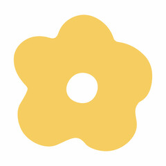 Abstract Yellow Flower