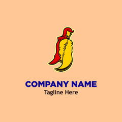 superhero logo simple icon design illustration