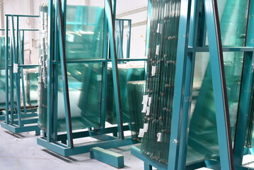 glass pane, production 