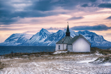 A church on the Lofoten Islands