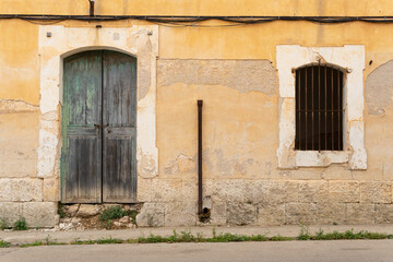 Old manor house in a state of abandonment