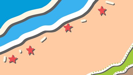 Multicolor abstract summer beach backgrounds illustration and textures with colorful abstract art creations, minimalist aesthetic design with abstract organic shapes