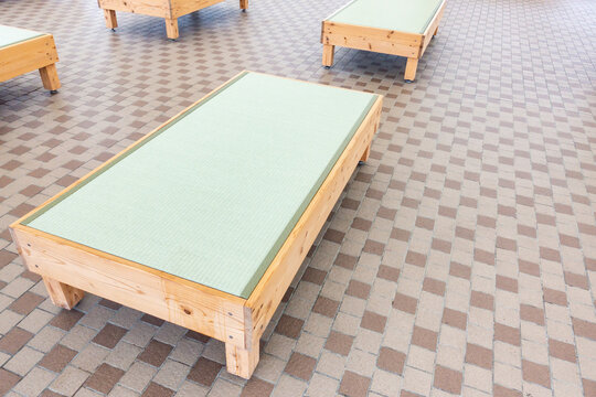 畳の椅子の写真。休憩所のイメージ。