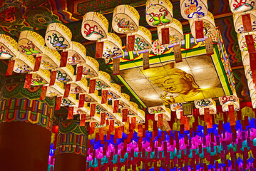 Lotus Lantern Festival at Jogyesa Temple, Seoul, 서울 조계사의 석가탄신일 기념...