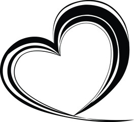 broken heart sign. heart crack logo illustration
