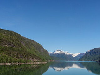 Fototapeta na wymiar Der Hardangerfjörd in Norwegen