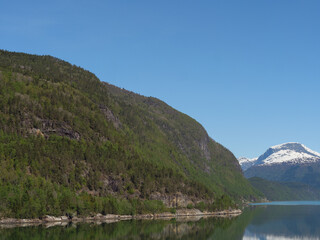 Naklejka na ściany i meble Der Hardangerfjörd in Norwegen