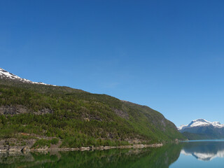 Fototapeta na wymiar Der Hardangerfjörd in Norwegen
