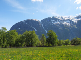 Eidfjörd und der Hardangerfjörd in Norwegen