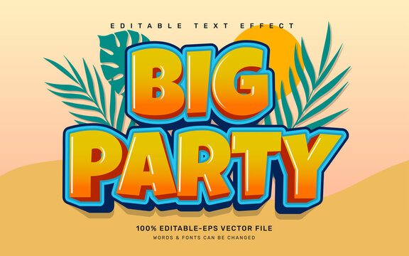 Summer editable text effect template