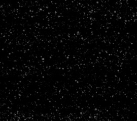 Snow on a black background. Flying snowflakes. The effect of snowfall overlay.