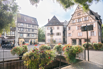 Half-timbered houses in Colmar, Alsace, France