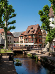 Canal of Colmar, France - obrazy, fototapety, plakaty