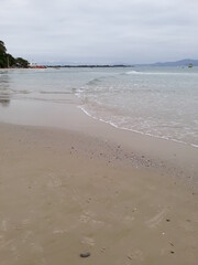 footprints on the beach