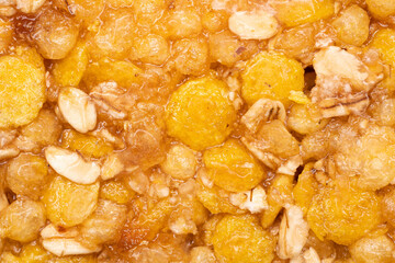 Tasty granola bars on white background. Cereal bar. Diet bars on a white background. 