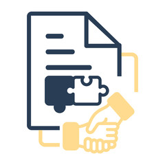 Commitment, shake hands, partnership icon