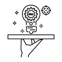 Creative, launch, bulb icon