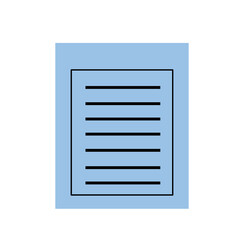 Blue paper for vnotes