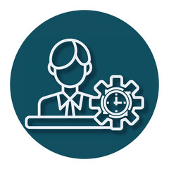 Employee, consistency, performance icon