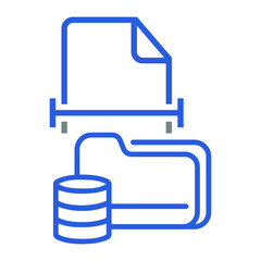 File, folder, money icon