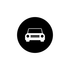 Car Icon Vector Isolated on White Artboard