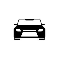 Fototapeta na wymiar Car Icon Vector Isolated on White Artboard