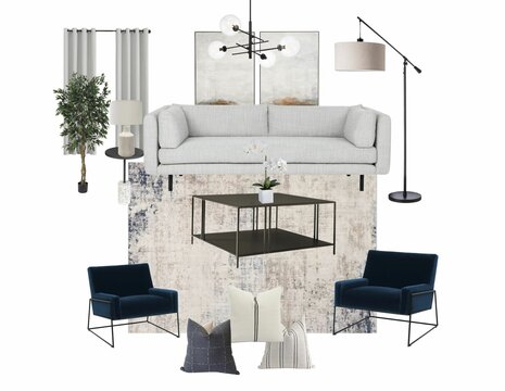 Interior design mood board of living room, Interior  collage , Mood board interior of living room,  concept  board , 