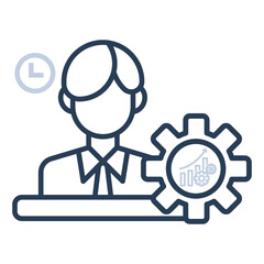 Management, statistics, report icon