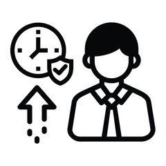 Reliability, quality, security icon