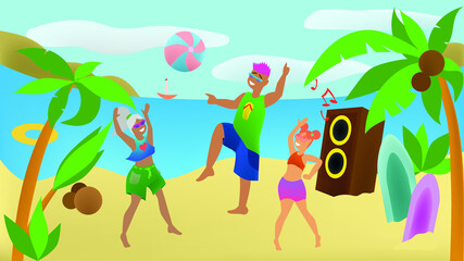 Summer beach
