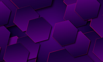 Abstract 3D hexagon pattern background design . 