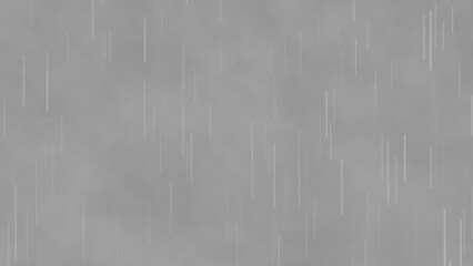 Light rain falling vertically on light gray background - obrazy, fototapety, plakaty