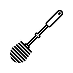 Toilet Brush Icon Vector Design Template.