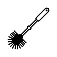 Toilet Brush Icon Vector Design Template.