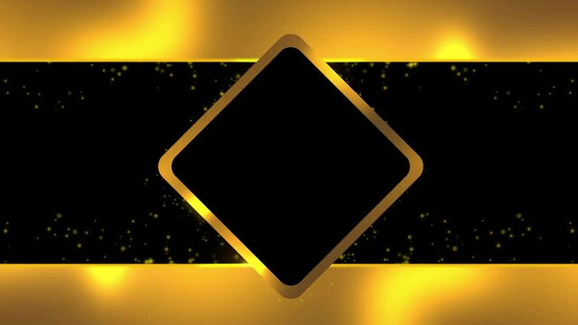Glowing Golden Luxury Frames for Promo Discounts and Shop Sales