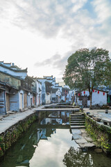 Fototapeta na wymiar Scenery of Likeng Scenic Area, Wuyuan, Jiangxi province