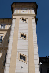 Fototapeta na wymiar Tower inside the Prague city castle complex.