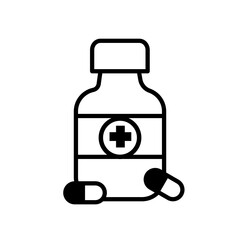 lekarstwo ikona wektorowa