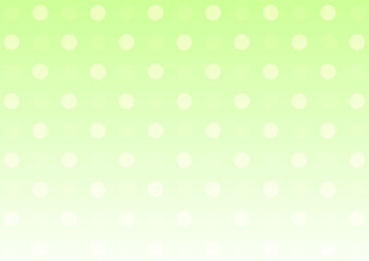 背景　薄い水玉　グラデーション　緑