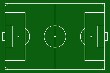 Football soccer field vector illustration. Coach table for tactic presentation for players vector illustration