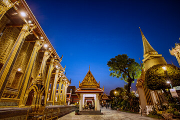 The Temple of Emerald Buddha in The Royal Grand Palace, Bangkok, Thailand.